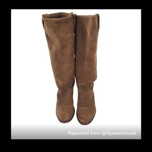 Frye Women's  Knee High Suede Boots brown size 6B